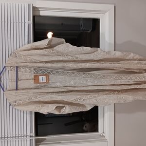 Cream Lace Kimono Cardigan